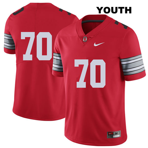 Ohio State Buckeyes Youth Noah Donald #70 Red Authentic Nike 2018 Spring Game No Name College NCAA Stitched Football Jersey JW19D20GU